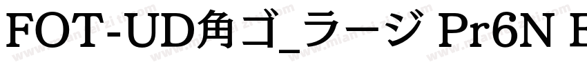 FOT-UD角ゴ_ラージ Pr6N E字体转换